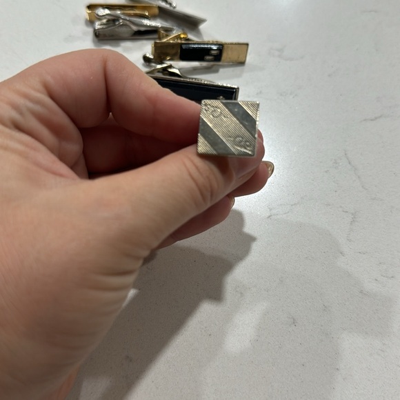 🥁final price🥁 Set of vintage tie clips - Picture 6 of 7